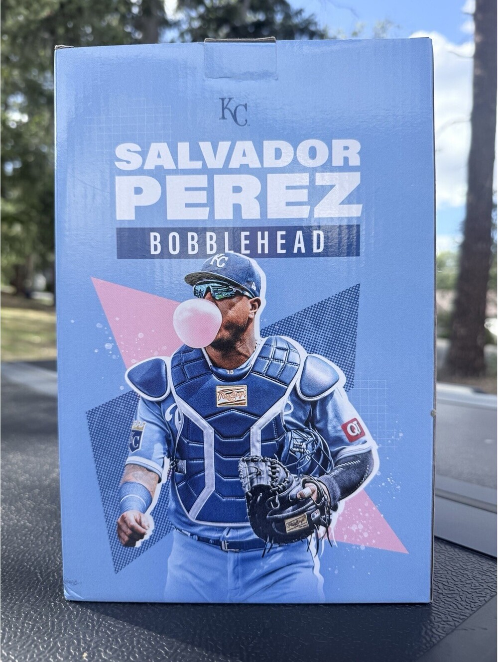 Salvador Perez SGA Oversized Bobblehead 9-7-24 Bubblegum Bubble QuikTrip
